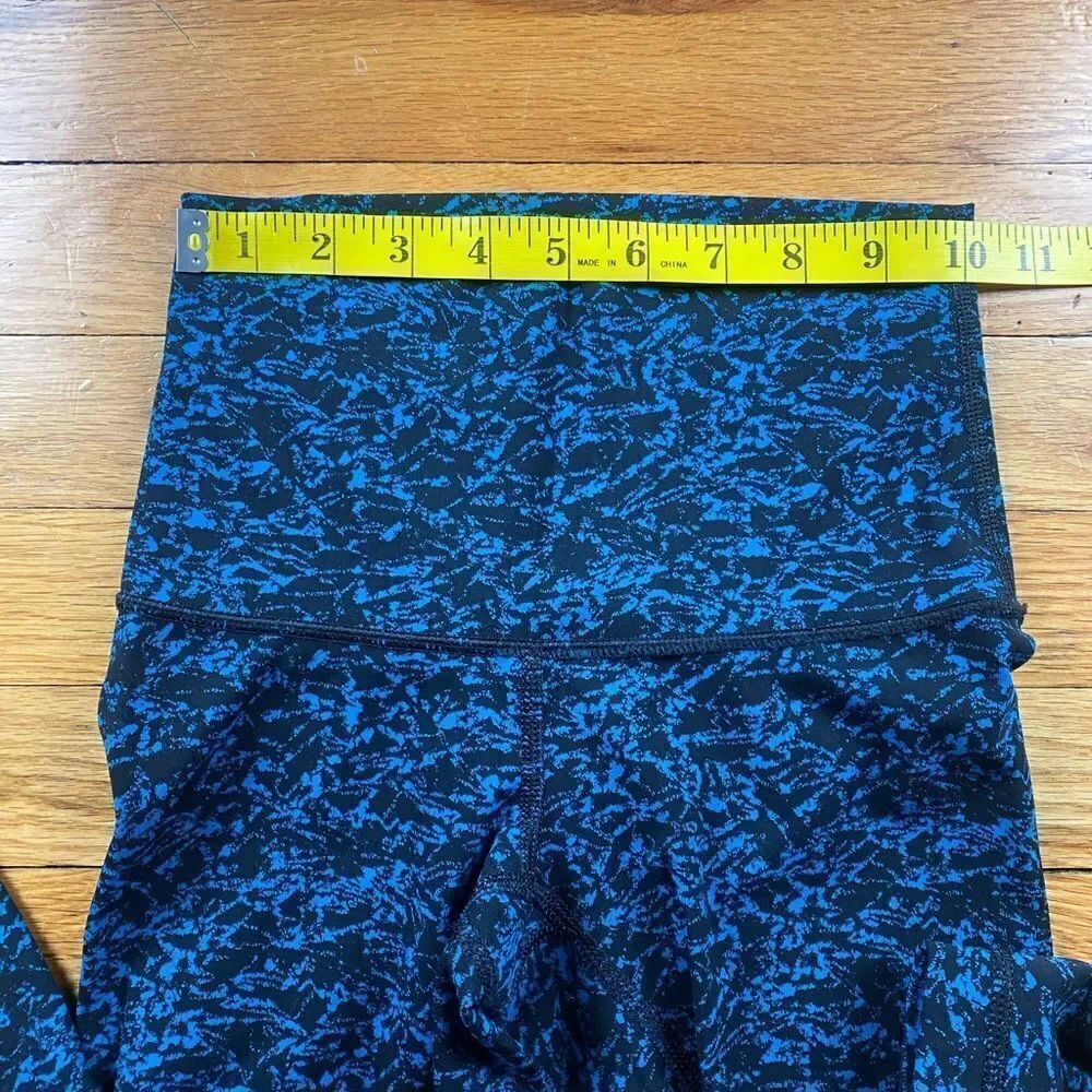 Lululemon Wunder Under Crop (Hi-Rise) Iced Wave Capri Black Size 2